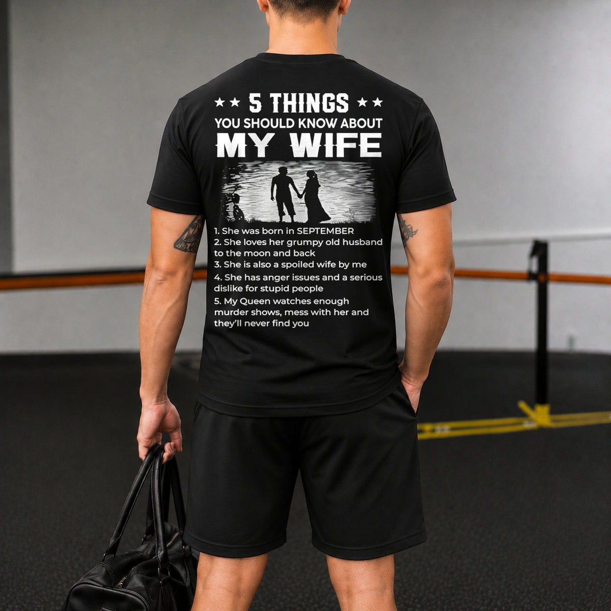 SEPTEMBER - 5 THING YOU SHOULD KNOW ABOUT MY WIFE - Waffle casual suit I GIFT FOR HUSBAND FROM WIFE - A09-739 I TRNN09 (SKU2607-142-09)