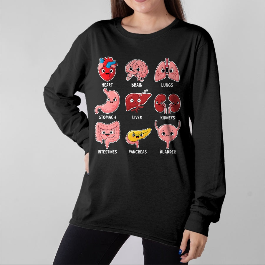 Best Doctor Shirt, Funny Doctor UnisexT-Shirt/Hoodie/Sweatshirt HLT00 - Cute Human Organs Cartoon Anatomy Science Humor T-Shirt