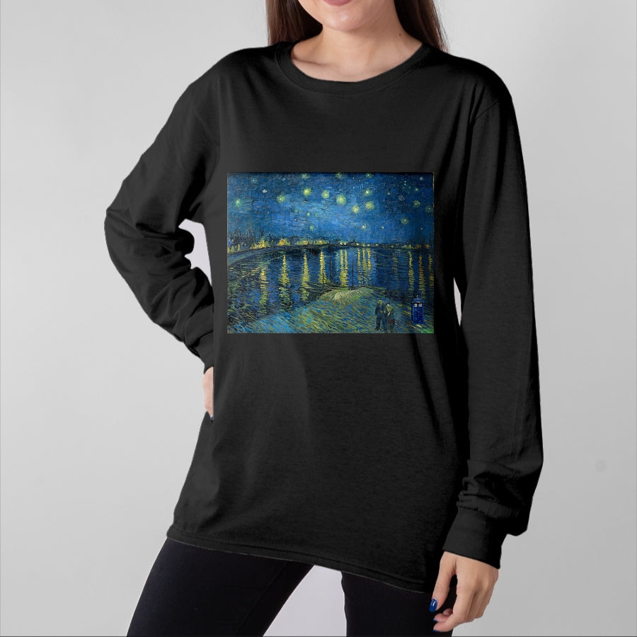 Best Doctor Shirt, Funny Doctor UnisexT-Shirt/Hoodie/Sweatshirt HLT00 - Starry Night Over the Rhone Doctor Visit T-Shirt