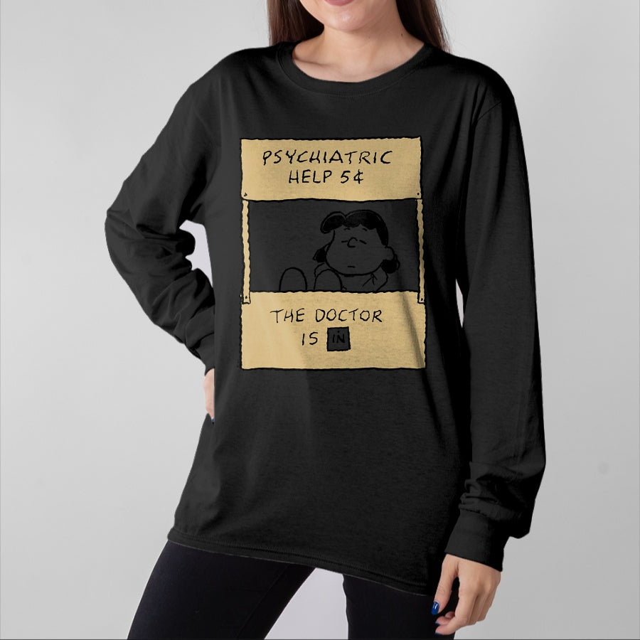 Best Doctor Shirt, Funny Doctor UnisexT-Shirt/Hoodie/Sweatshirt HLT00 - Peanuts - Lucy Doctor is in T-Shirt