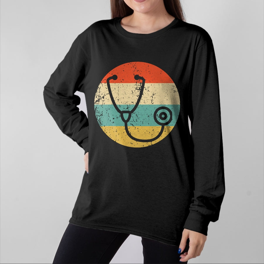 Best Doctor Shirt, Funny Doctor UnisexT-Shirt/Hoodie/Sweatshirt HLT00 - Doctor Nurse Vintage Retro Stethoscope T-Shirt