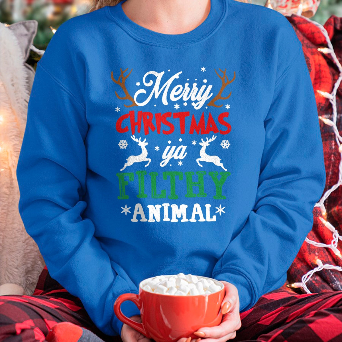 Merry Christmas Animal Filthy Ya Xmas Pajama T-Shirt - Christmas Unisex T-Shirt/Hoodie/Sweatshirt - TRNN00