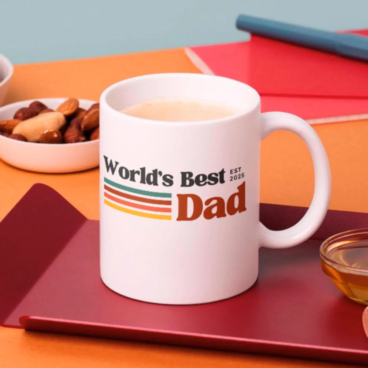 TO THE BEST DAD EST 2025 MUG - GIFT FROM DAUGHTER
