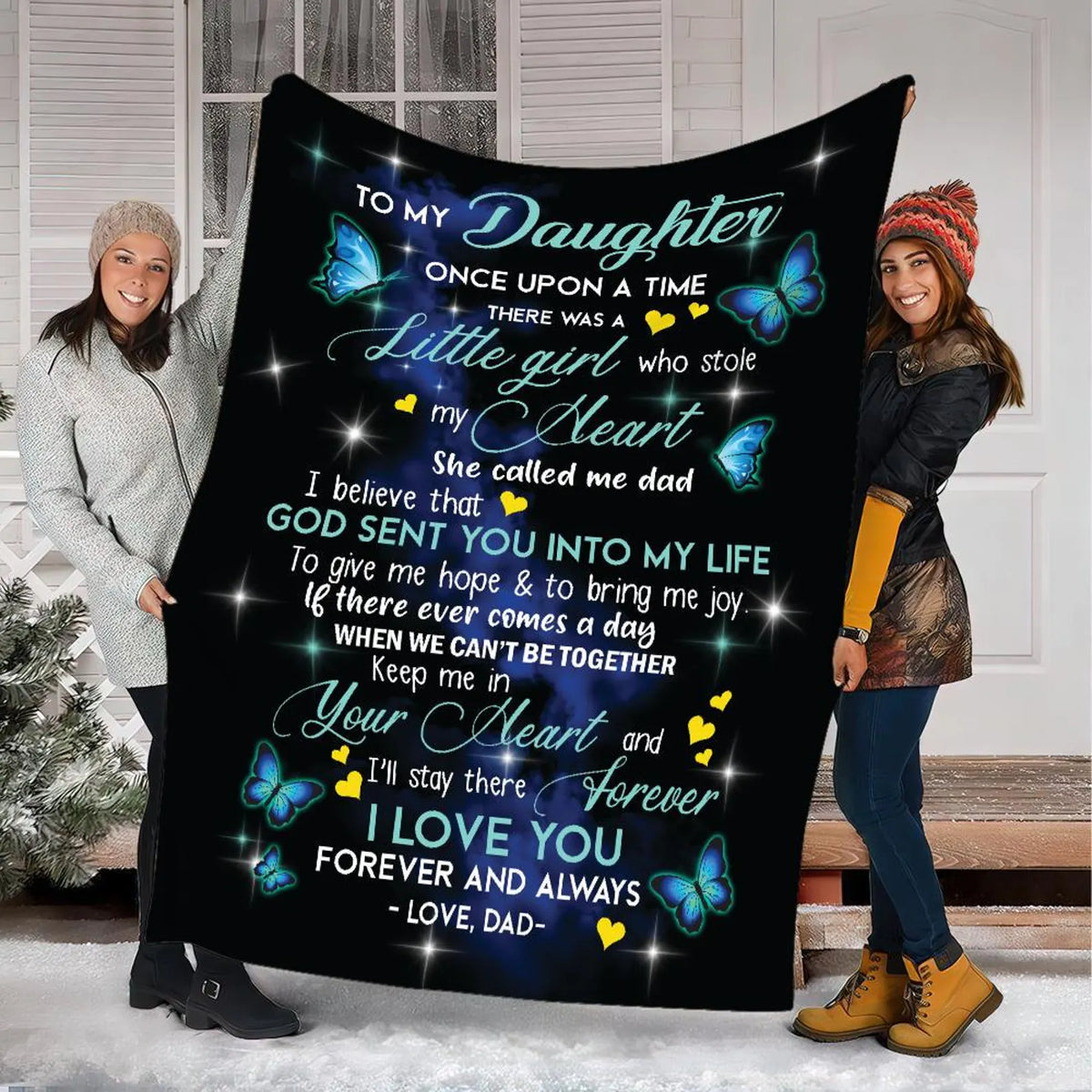 Special For Beautiful Daughter Gift Blanket - From Dad
