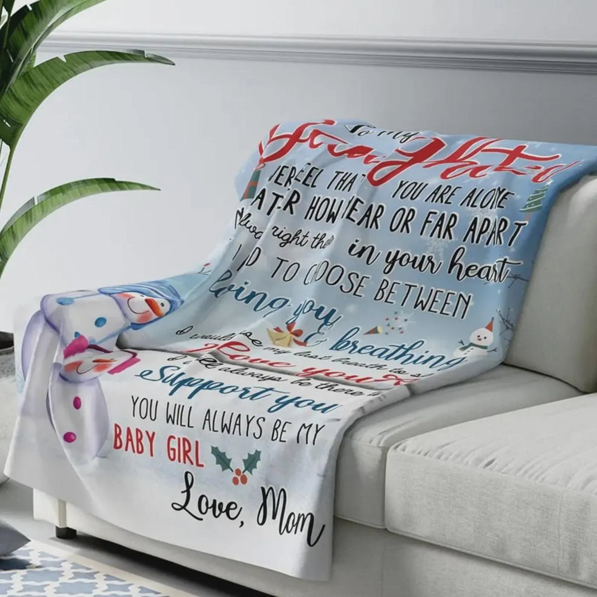 Special Gift For Your Daughter Blanket - From Mom