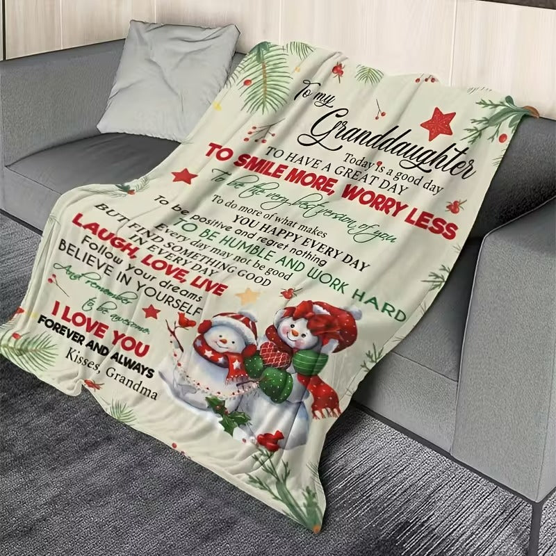 Special Gift For Your Granddaughter Blanket - From Grandma (SKUB11-35)