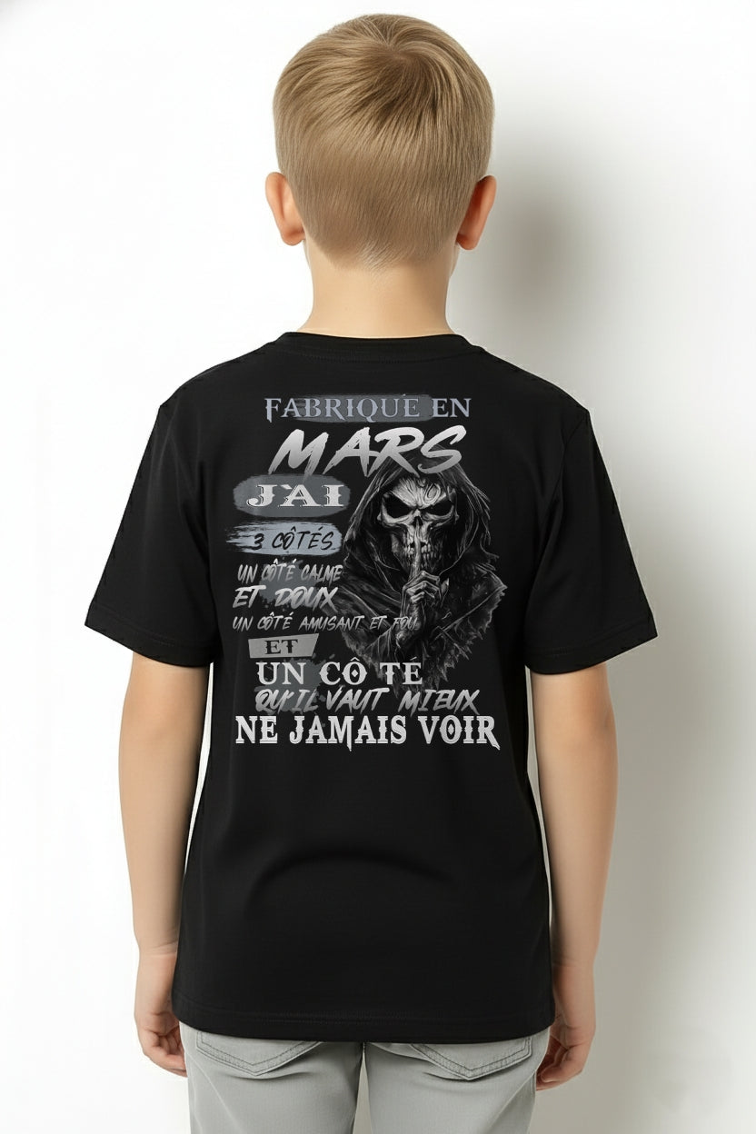 Fabriqué en Mars – J’ai 3 Côtés | T-Shirt Homme Caractère Fort - TRNN03 (SKU26T-01174-03)