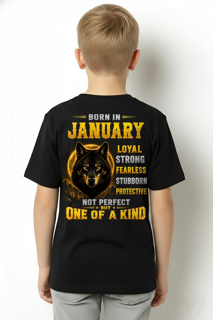 JANUARY GUY - NOT PERFECT BUT ONE OF A KIND - T SHIRT FOR STRONGMAN - TRNN01 (SKU2607-266-01)