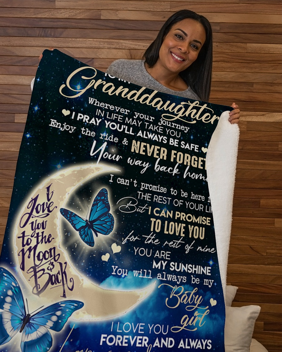 Special Gift For Your Granddaughter Blanket - From Grandma (SKUB12-85)