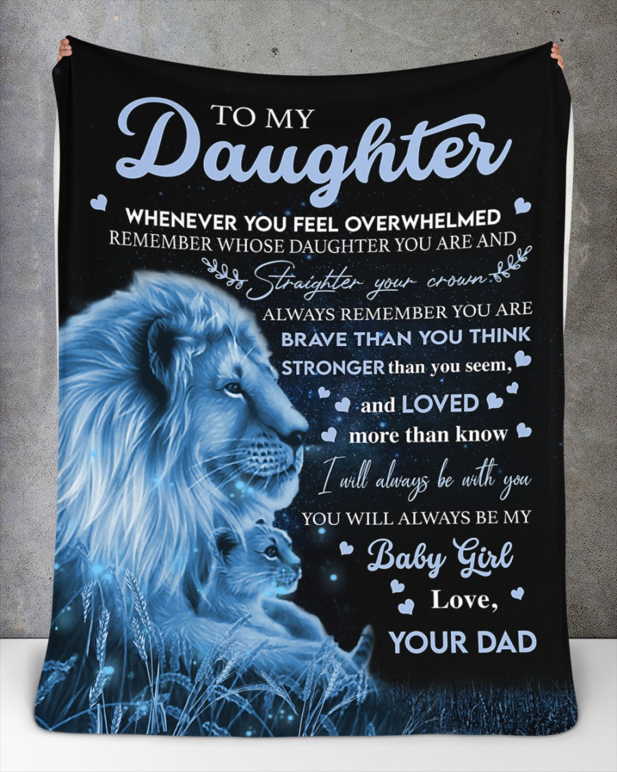 Special blanket for Daughter - From Dad blanket (SKU2609-311)