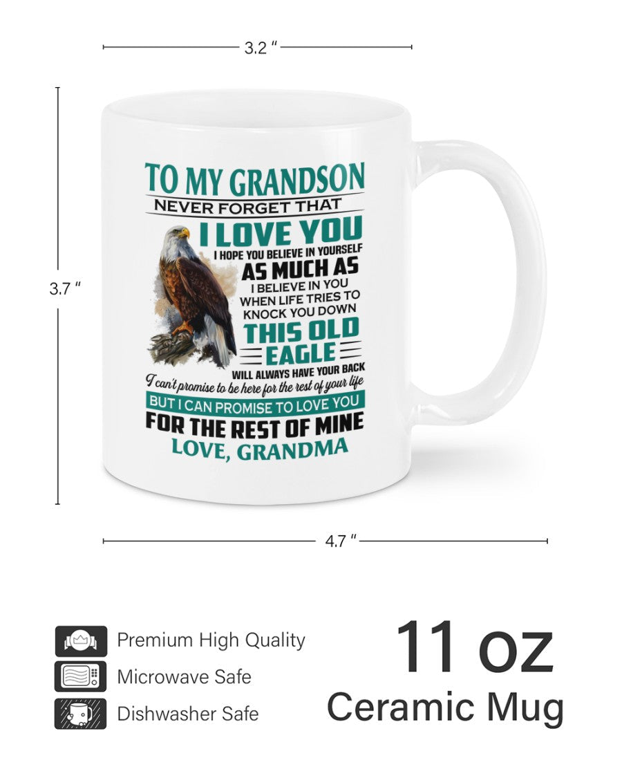 TO GRANDSON MUG 02 - GIFT FROM GRANDMA