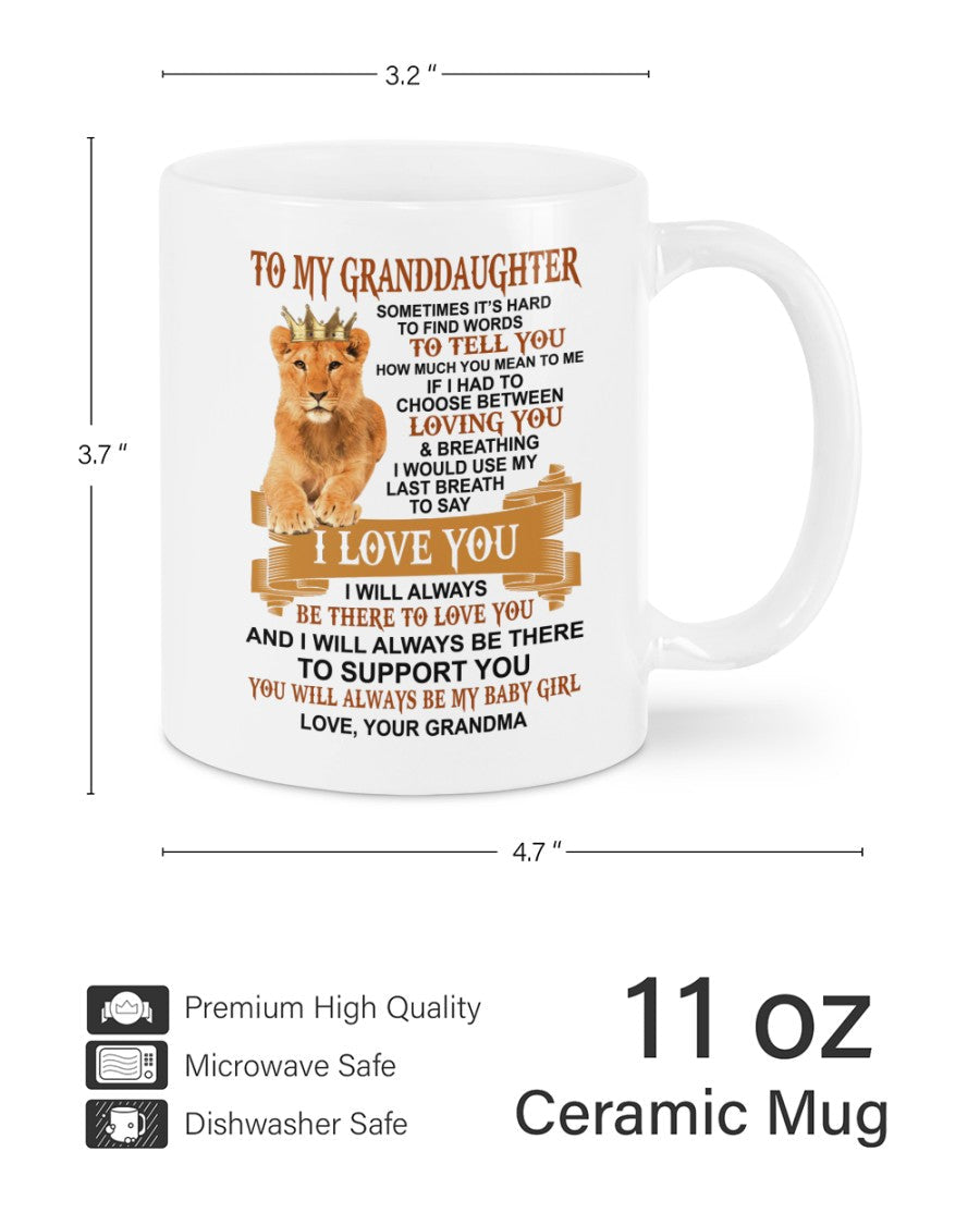 TO GRANDDAUGHTER MUG 01 - GIFT FROM GRANDMA