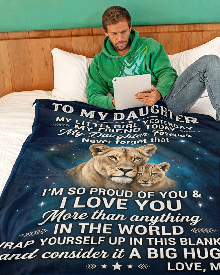Special For Beautiful Daughter Gift Blanket - From Mom (SKU2606-148)