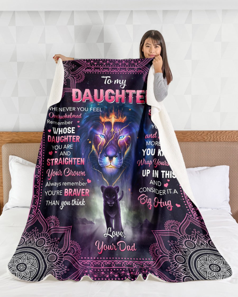 Special blanket for Daughter - From Dad blanket (SKU26B-01-03)