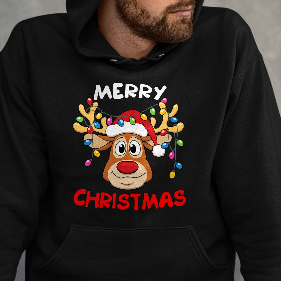 Merry Christmas Reindeer Xmas Family Men Women T-Shirt - Christmas Unisex T-Shirt/Hoodie/Sweatshirt - TRNN00