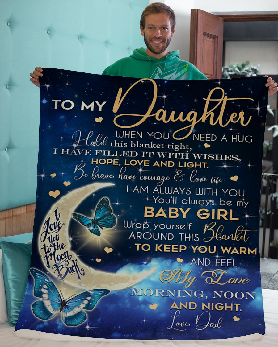 Special blanket for Daughter - From Dad blanket