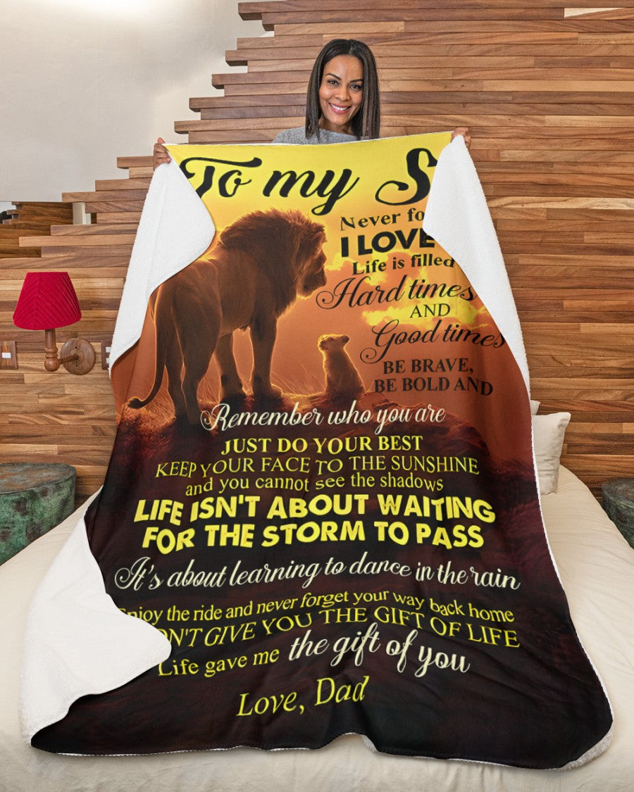 Special Gift For Your Son Blanket - From Dad (SKUB11-69)