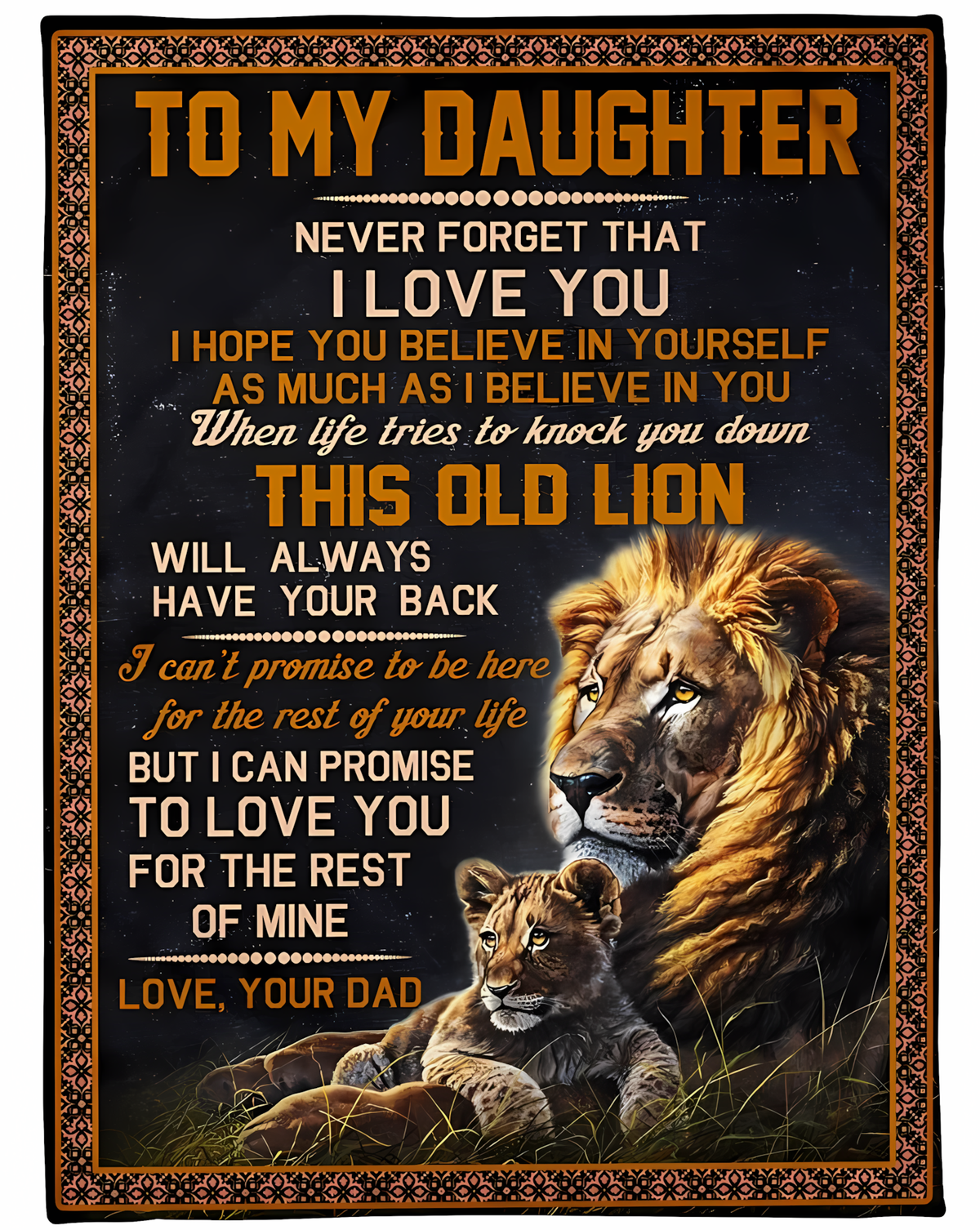 Special Gift For Your Daughter Blanket - From Dad