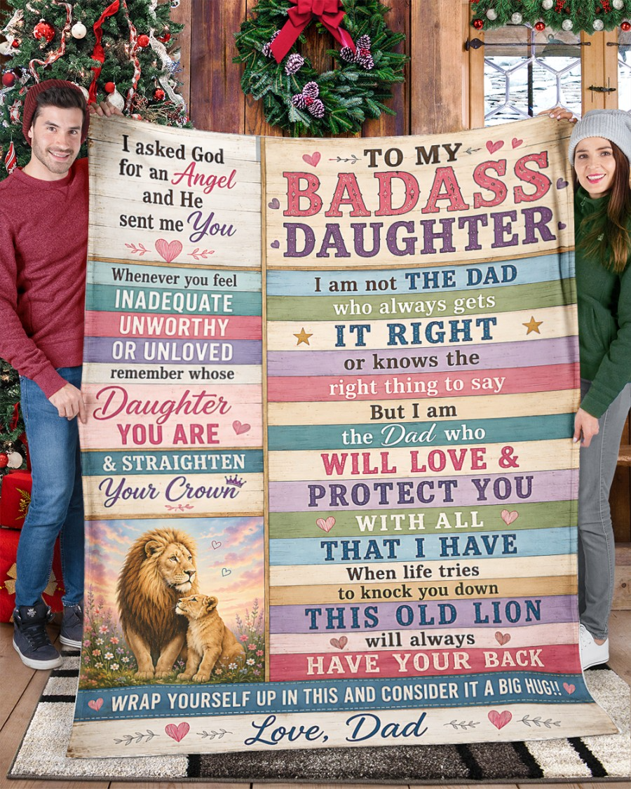 BLANKET FOR DAUGHTER – COMFORT & WARMTH GIFT FROM DAD Sherpa Fleece Quilt Blanket (SKU2608-383)
