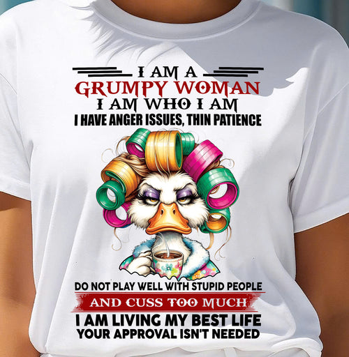 GRUMPY WOMAN - BIRTHDAY SHIRT FOR WOMEN - TRNN00 (SKU26T-01-22-00)