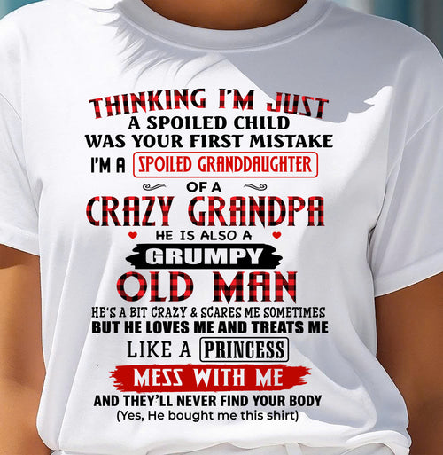 SPOILED GRANDDAUGHTER - GIFT FROM GRANDPA - TRNN00 (SKU2602-117-00)