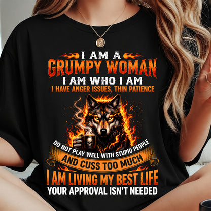 I AM WHO I AM - BIRTHDAY T-SHIRT FOR WOMEN - TRNN00 (SKU2607-206-00)