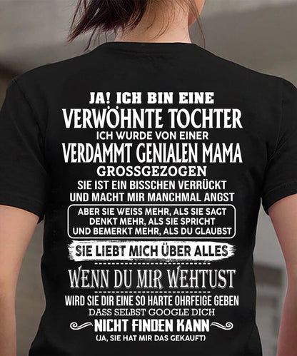 VERDAMMT GENIALEN MAMA – T-Shirt von Mama an Tochter - DEU/TRNN00 (SKU2605-341-00)