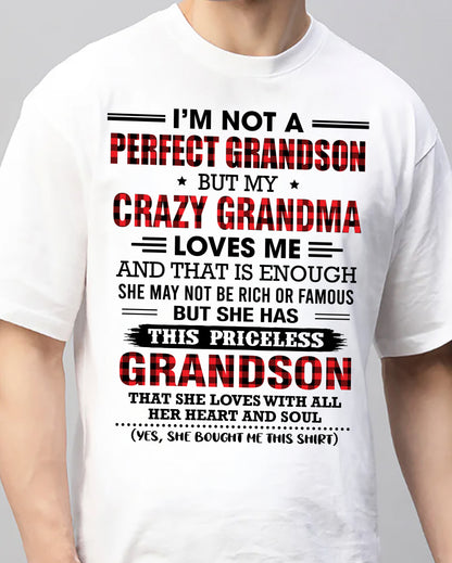 NOT PERFECT, JUST GRANDMA’S FAVORITE GRANDSON - FROM GRANDMA - TRNN00 (SKU2606-362-00)