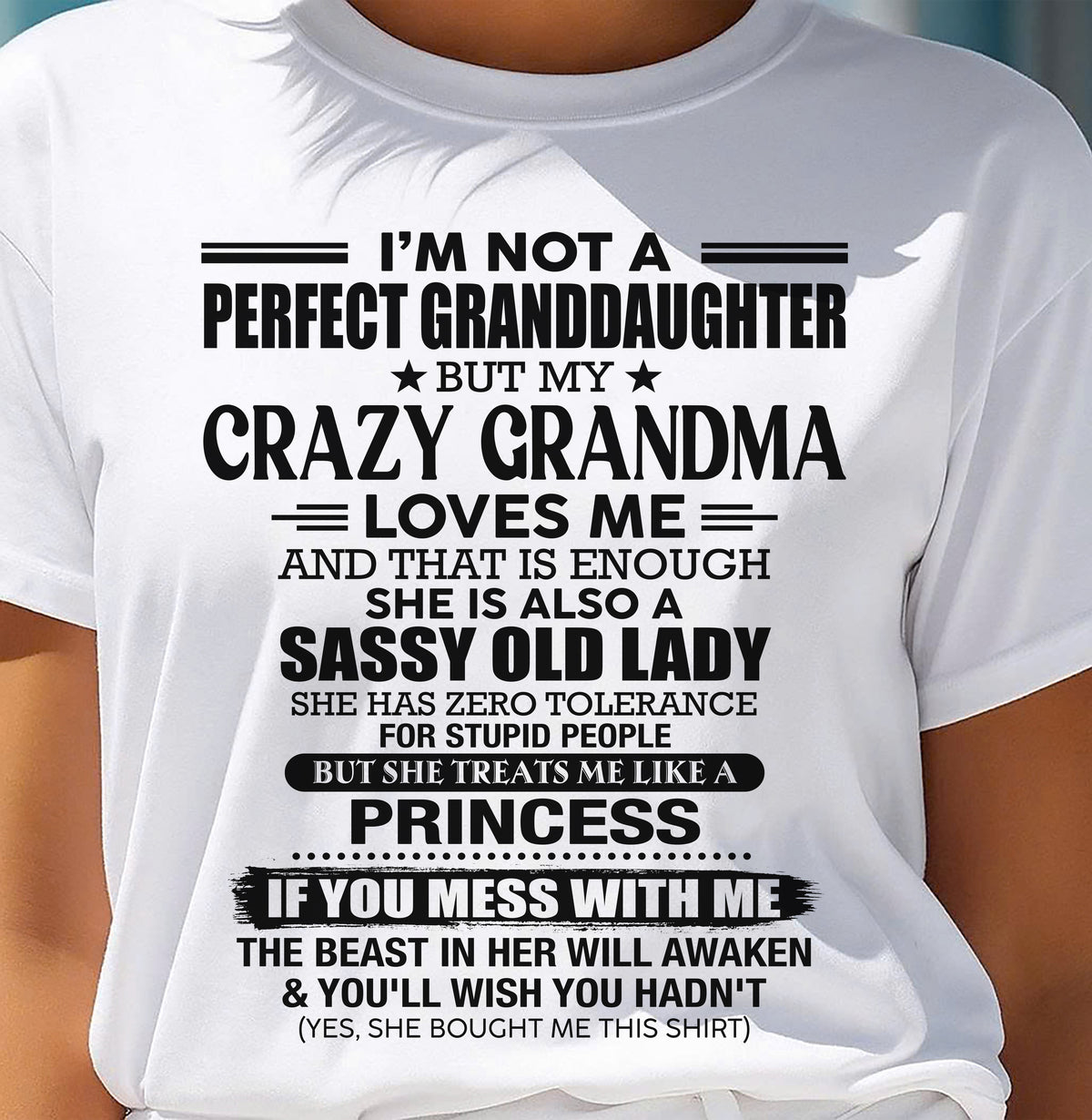 I'M NOT A PERFECT GRANDDAUGHTER - FROM GRANDMA - TRNN00 (SKU2607-189-00)