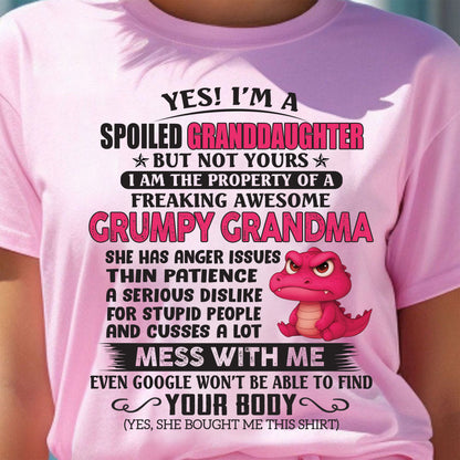 YES, I'M A SPOILED GRANDDAUGHTER - GIFT FROM GRANDMA FOR GRANDDAUGHTER - TRNN00 (SKU09-96-00)