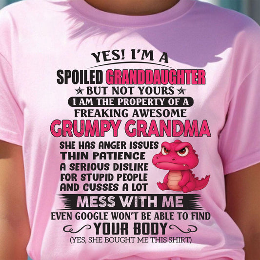 YES, I'M A SPOILED GRANDDAUGHTER - GIFT FROM GRANDMA FOR GRANDDAUGHTER - TRNN00 (SKU09-96-00)