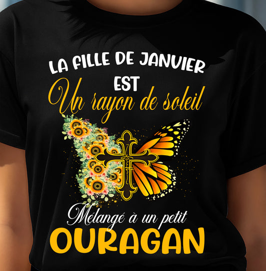 JANVIER - LA FILLE DE JANVIER EST UN RAYON DE SOLEIL MÉLANGÉ À UN PETIT OURAGAN - FMA - FR/TRNN01 (SKU2603-153-01)