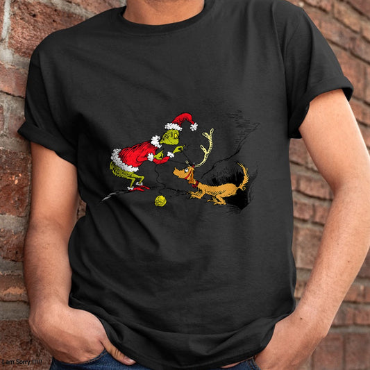 Christmas Shirts for Family, Funny christmas shirts, Christmas Unisex T-Shirt/Hoodie/Sweatshirt HLT00 - Dr. Seuss Reindeer T-shirt T-Shirt
