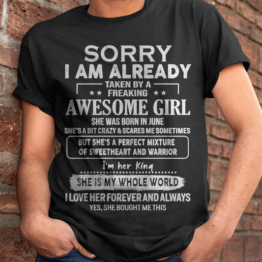 June - Awesome Girl - Perfect Gift For Your Boyfriend, Husband From Wife - TRNN06 (SKU04-86MT-06)