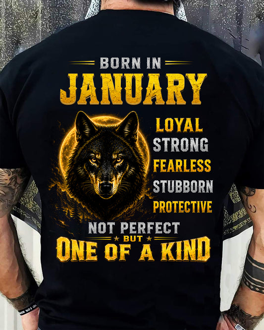 JANUARY GUY - NOT PERFECT BUT ONE OF A KIND - T SHIRT FOR STRONGMAN - TRNN01 (SKU2607-266-01)