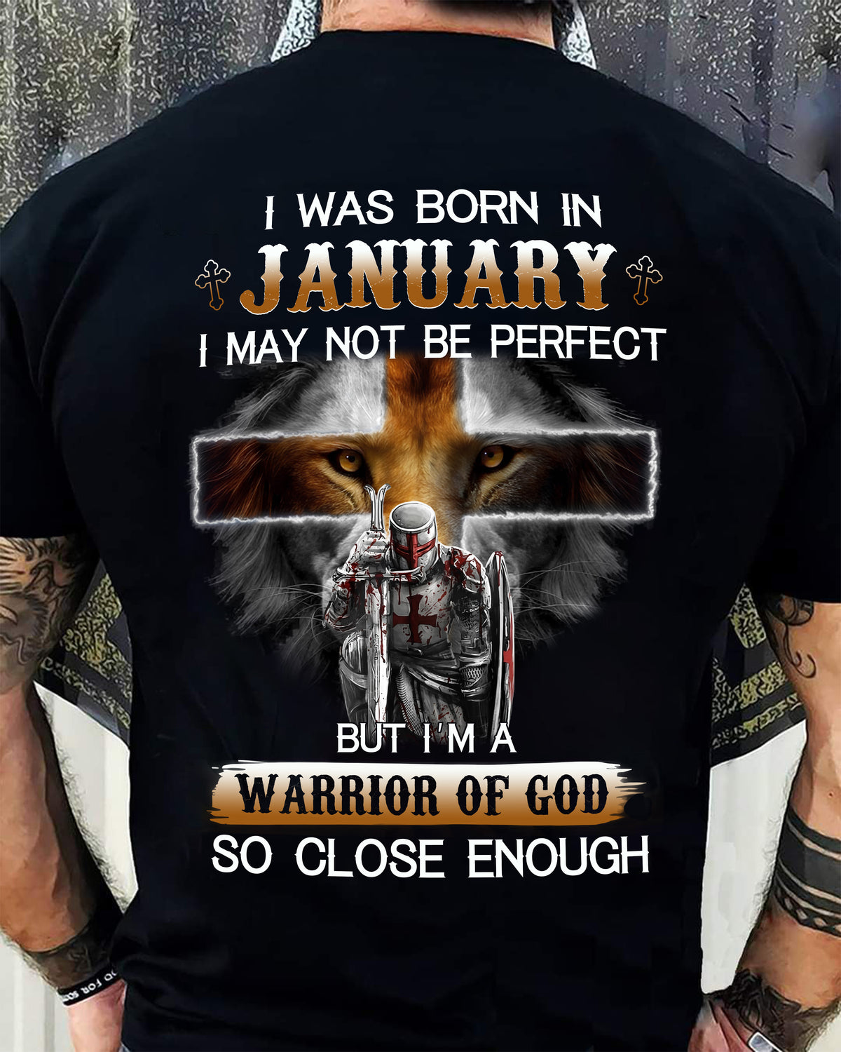 JANUARY MAN - BUT I'M A WARRIOR OF GOD SO CLOSE ENOUGH - TRNN01 (SKU26T-01183-01)