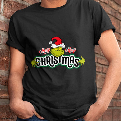 Dr. Seuss Grinch Hugs Christmas Short Sleeve T-shirt - Christmas Unisex T-Shirt/Hoodie/Sweatshirt - TRNN00