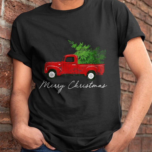 Christmas Shirts for Family, Funny christmas shirts, Christmas Unisex T-Shirt/Hoodie/Sweatshirt HLT00 - Vintage Wagon Christmas - Tree on Car Xmas Vacation T-Shirt