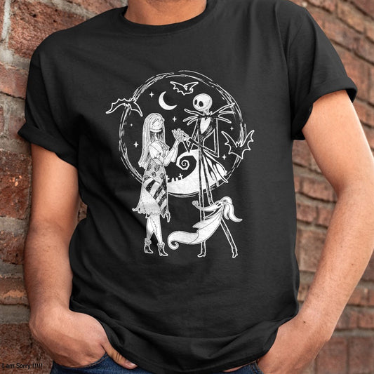 Christmas Shirts for Family, Funny christmas shirts, Christmas Unisex T-Shirt/Hoodie/Sweatshirt HLT00 - Nightmare Before Christmas - Jack Sally Zero T-Shirt