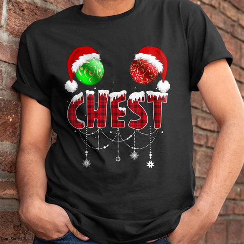 Christmas Shirts for Family, Funny christmas shirts, Christmas Unisex T-Shirt/Hoodie/Sweatshirt HLT00 - Chest Nuts Christmas Shirt Funny Matching Couple Chestnuts T-Shirt