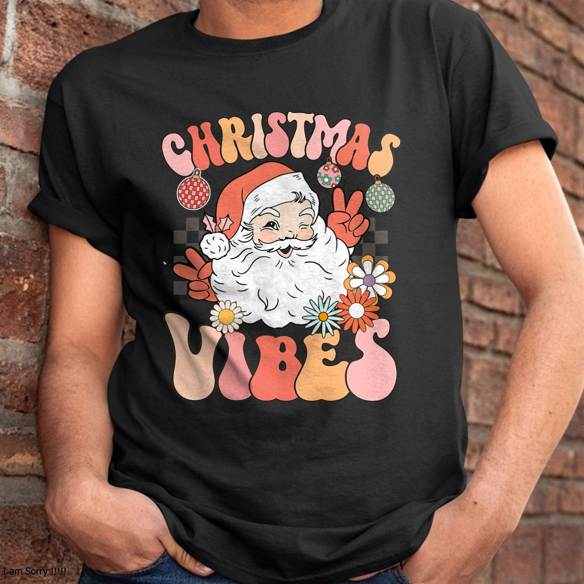 Christmas Shirts for Family, Funny christmas shirts, Christmas Unisex T-Shirt/Hoodie/Sweatshirt HLT00 - Vintage Groovy Santa Claus Christmas Vibes Womens Kids Girls T-Shirt