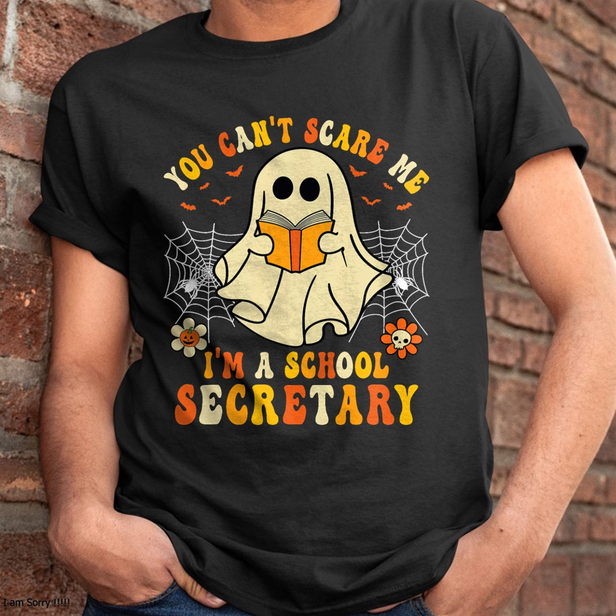 Hallowen Shirts for Family, Funny hallowen shirts, Hallowen Unisex T-Shirt/Hoodie/Sweatshirt HLT00 - You Can't Scare Me I'm A School Secretary Halloween Candy T-Shirt