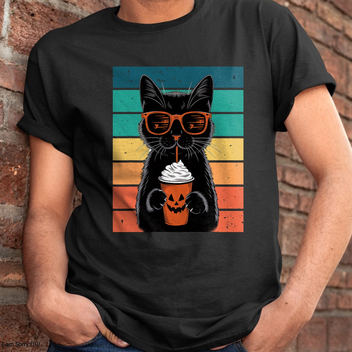 Hallowen Shirts for Family, Funny hallowen shirts, Hallowen Unisex T-Shirt/Hoodie/Sweatshirt HLT00 - Black Cat Hipster Trick or Treat Funny Halloween Black Cat T-Shirt