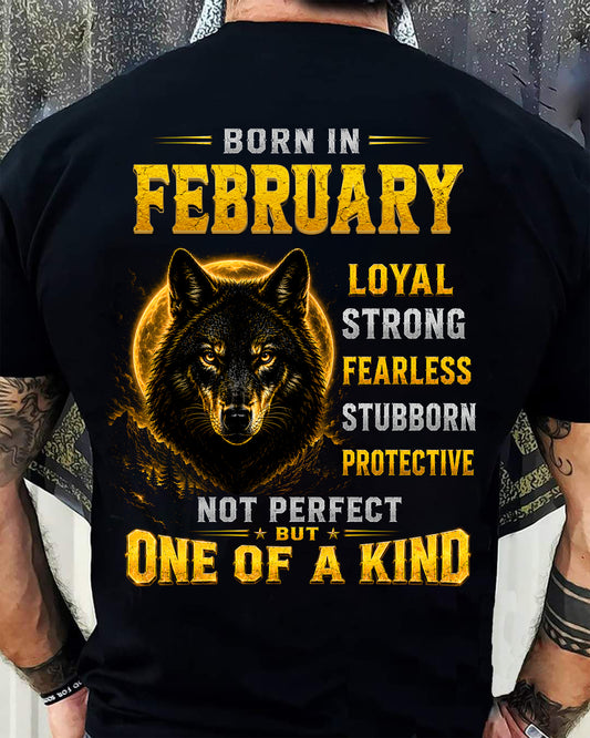 FEBRUARY GUY - NOT PERFECT BUT ONE OF A KIND - T SHIRT FOR STRONGMAN - TRNN02 (SKU2607-266-02)