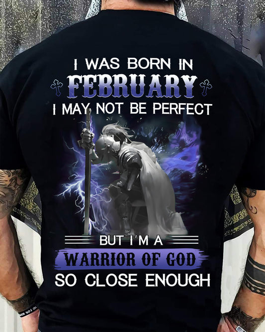 FEBRUARY MAN - I MAY NOT BE PERFECT BUT I AM A WARRIOR OF GOD  - TRNN02 (SKU26T-01128-02)
