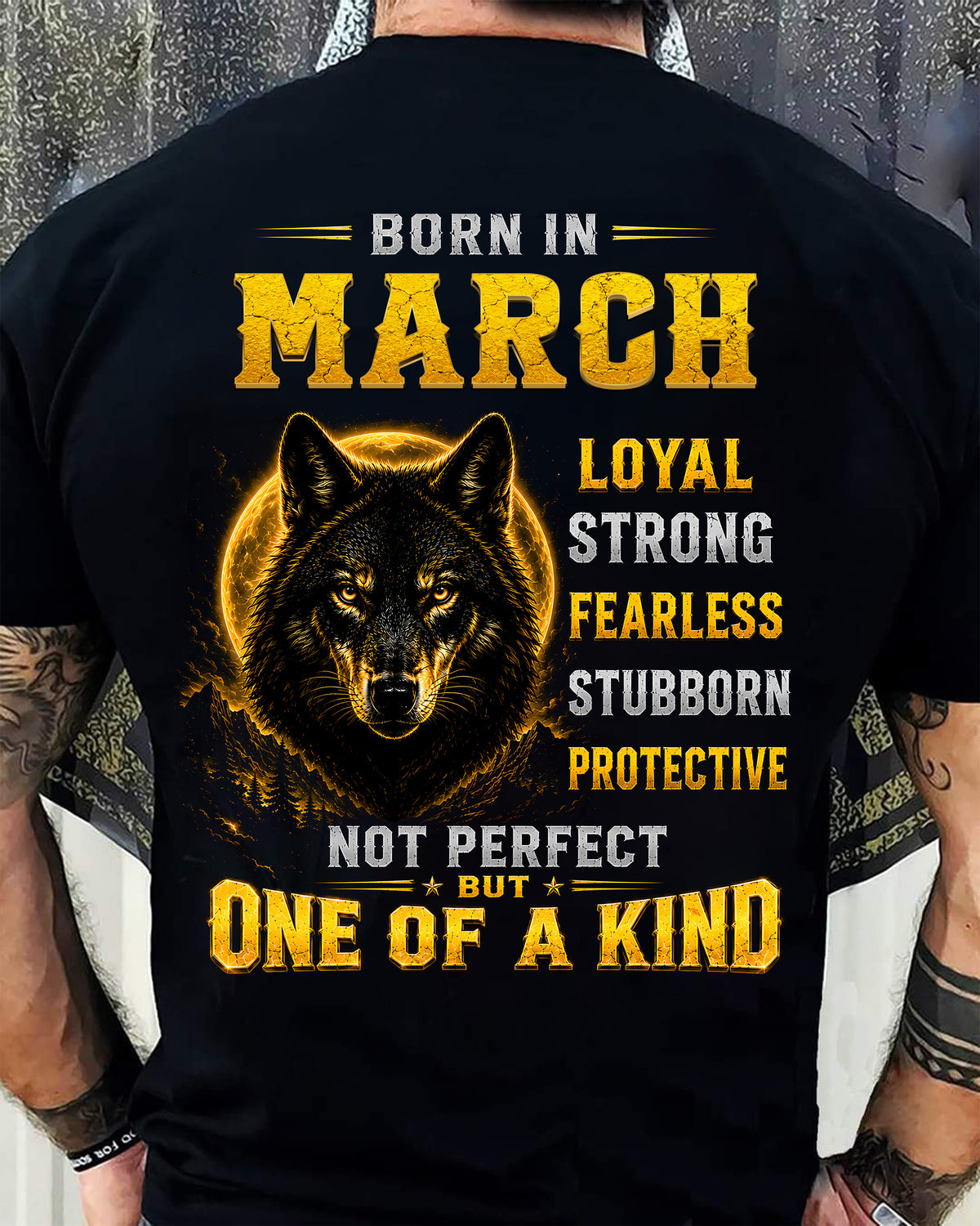 MARCH GUY - NOT PERFECT BUT ONE OF A KIND - T SHIRT FOR STRONGMAN - TRNN03 (SKU2607-266-03)