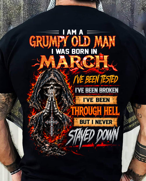 MARCH - I Am a Grumpy Old Man - T Shirt For Strongman - TRNN03 (SKU2609-372-03)