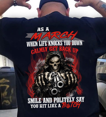 MARCH MAN - WHEN LIFE KNOWS YOU DOWN CALMLY GET BACK UP - TRNN03 (SKU26T-01164-03)