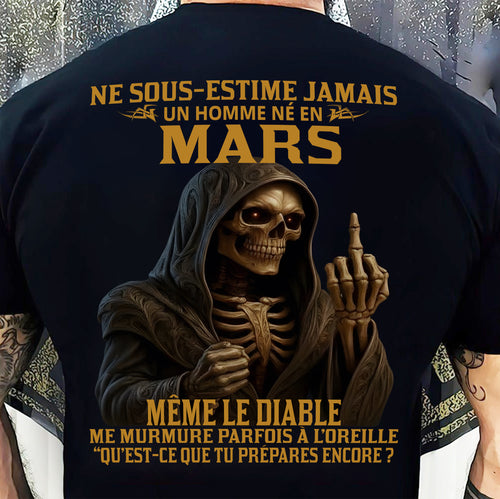NE SOUS-ESTIME JAMAIS UN HOMME NÉ EN MARS Fr12 - TRNN03 - MALE (SKU12-305-03)