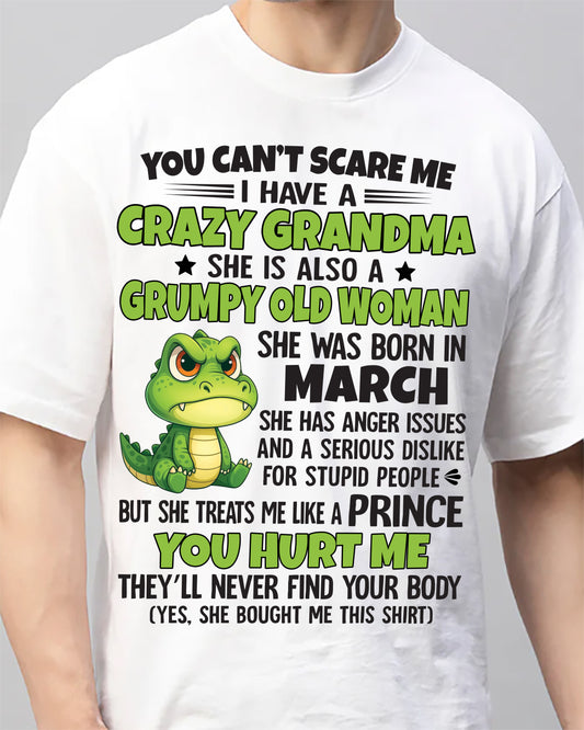 MARCH - YOU CAN'T SCARE ME - FOR GRANDSON - GIFT FROM GRANDMA - TRNN03 (SKU09-85-03)
